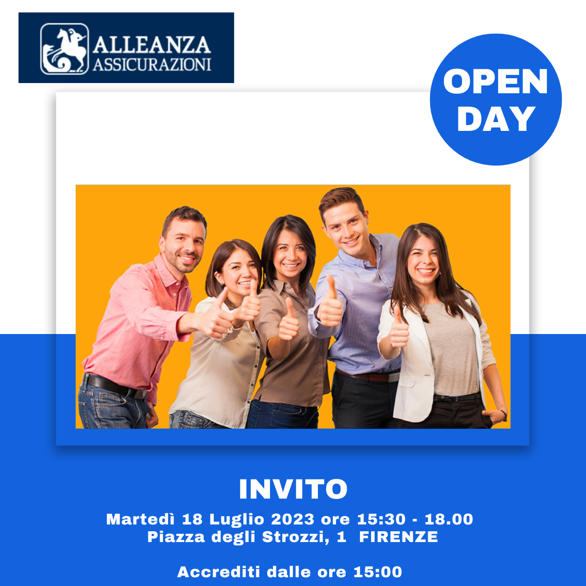 Selezione personale per Alleanza Assicurazioni - Open Day 18 luglio 2023