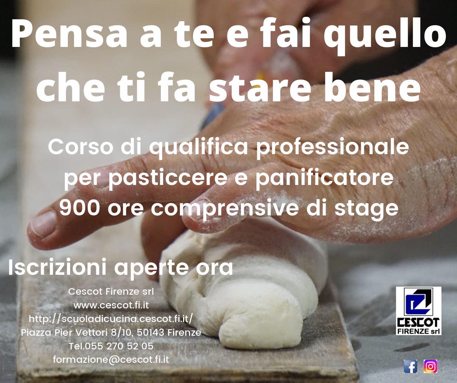 CORSO DI QUALIFICA“ADDETTO ALLA LAVORAZIONE E ALLA COMMERCIALIZZAZIONE DEI PRODOTTI DELLA PANIFICAZIONE/PASTICCERIA” (PANIFICATORE/PASTICCERE)